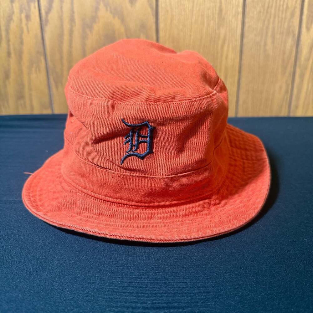 '47 Brand Detroit Tigers MLB Orange Bucket Hat Size Large